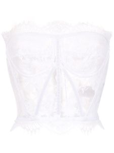 Dolce & Gabbana bustier en dentelle - Blanc