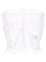 Dolce & Gabbana bustier en dentelle - Blanc