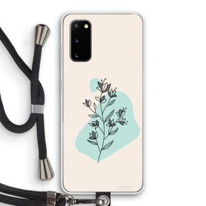 Violets are blue: Samsung Galaxy S20 Transparant Hoesje met koord