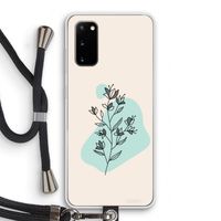 Violets are blue: Samsung Galaxy S20 Transparant Hoesje met koord