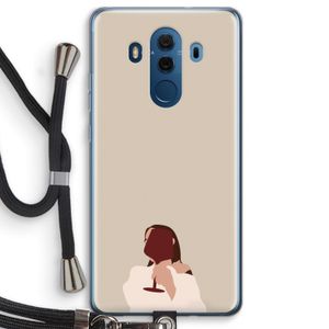 I drink wine: Huawei Mate 10 Pro Transparant Hoesje met koord