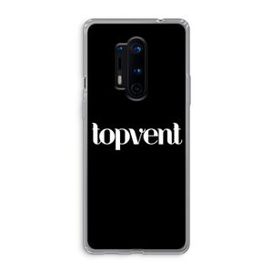 Topvent Zwart: OnePlus 8 Pro Transparant Hoesje