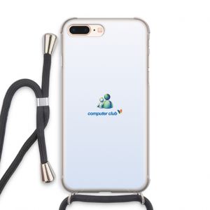 MSN: iPhone 7 PLUS Transparant Hoesje met koord