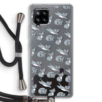 Poezen: Samsung Galaxy A42 5G Transparant Hoesje met koord