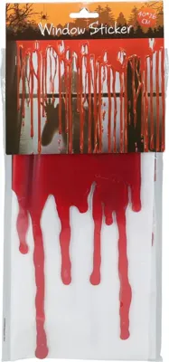 Raamsticker bloed 40cm rood