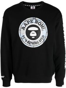 AAPE BY *A BATHING APE® sweat à logo imprimé - Noir