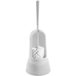 Toiletborstelhouder/WC-borstelhouder wit met borstel 15 x 37,5 cm   -