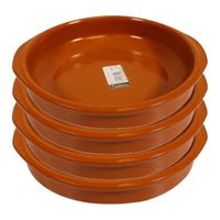 Set van 4x stuks tapas borden/schalen Alicante met handvatten 20 cm