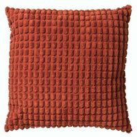 Dutch Decor - ROME - Sierkussen 45x45 cm - 100% polyester - effen kleur - Potters Clay - oranje - thumbnail