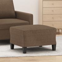 Voetenbank 60x50x41 cm stof bruin