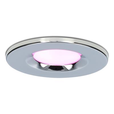 Venezia Smart inbouwspot - IP65 waterdicht - 6 Watt 450 lumen - Wifi + Bluetooth - RGBWW - Google Home, Amazon Alexa en Siri - Chroom - Badkamer, binnen en buiten