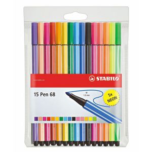 Pen 68 viltstiften, 15 stuks