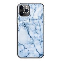 Blauw marmer: iPhone 11 Pro Transparant Hoesje