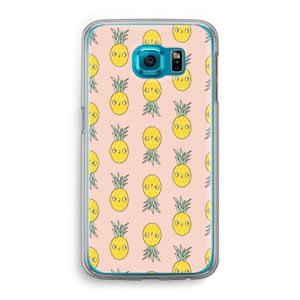 Ananas: Samsung Galaxy S6 Transparant Hoesje