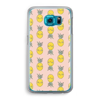 Ananas: Samsung Galaxy S6 Transparant Hoesje