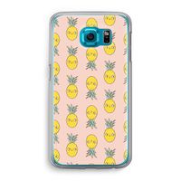 Ananas: Samsung Galaxy S6 Transparant Hoesje Ananas: Samsung Galaxy S6 Transparant Hoesje