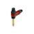 Neutrik NP2RX-TIMBRE tussenstuk voor kabels 1/4" Zwart, Goud, Rood