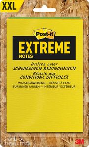 Post-it® Extreme Notes, ft 114 x 171 mm, 2 blokken van 25 blaadjes, geassorteerde kleuren