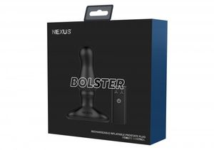 Nexus Bolster Opblaasbare buttplug Zwart Silicium 1 stuk(s)