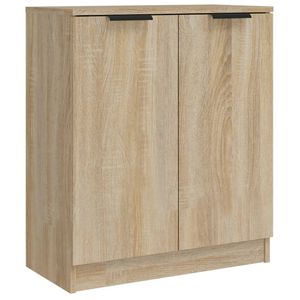 The Living Store Dressoir Bewerkt Hout - 60x30x70 cm - Sonoma Eiken