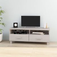 Tv-meubel 106x40x40 cm massief grenenhout wit