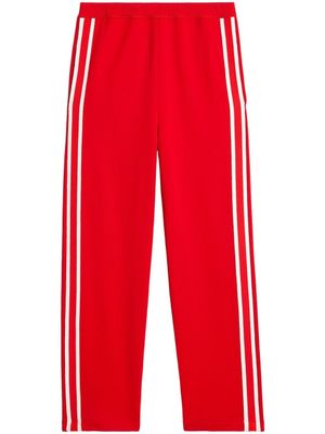 AMI Paris pantalon de jogging à rayures latérales - Rouge