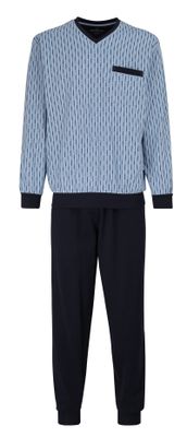 Gotzburg Pyjama V-hals Queens blauw