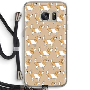 Doggy: Samsung Galaxy S7 Transparant Hoesje met koord