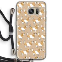 Doggy: Samsung Galaxy S7 Transparant Hoesje met koord