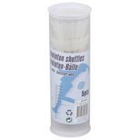 15x stuks Badminton shuttles wit