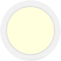 LED Downlight Pro - 18W Opbouw Rond - Warm Wit 3000K - Mat Wit Kunststof