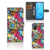 OPPO A72 | OPPO A52 Wallet Case met Pasjes Punk Rock - thumbnail