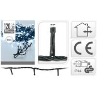 Kerstverlichting - 2x stuks - LED - 120 lampjes - helder wit - 11 meter - lichtsnoeren