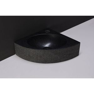 Fontein Forzalaqua Turino Graniet Gezoet Gebrand Zwart 30x30x10 cm