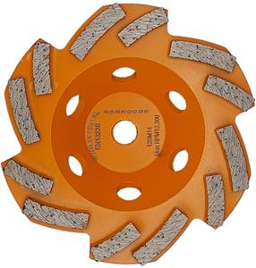 Spero Fijn dubbele snake diamant komslijpschijf | Ø125mm | beton | M14 | H=40mm TBV SPHS1001B-PR - ECW125M40