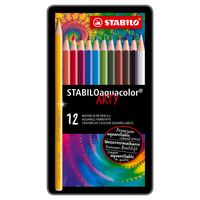 Stabilo Aquacolor Metalen Doos, 12st.