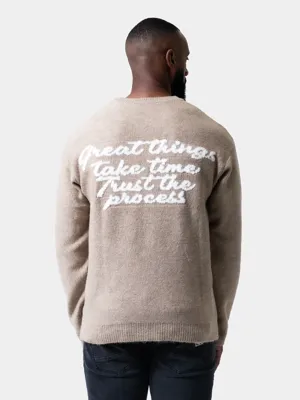 XPLCT Trust Sweater Heren Beige - Maat S - Kleur: Beige | Soccerfanshop