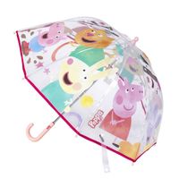 Disney Peppa Pig paraplu - transparant/roze - D71 cm - voor kinderen - Paraplu's - thumbnail