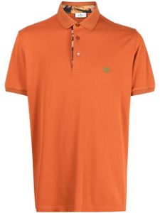 ETRO polo en coton à logo brodé - Orange