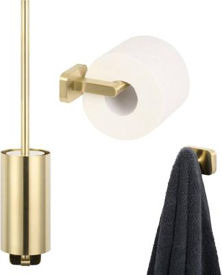 Ben Mykanto toiletset 3-delig geborsteld messing