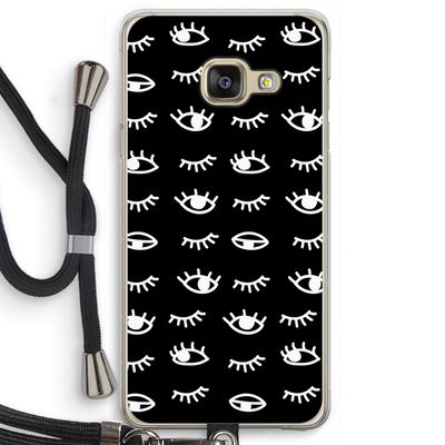 Eye pattern #3: Samsung Galaxy A3 (2016) Transparant Hoesje met koord