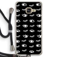 Eye pattern #3: Samsung Galaxy A3 (2016) Transparant Hoesje met koord