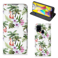 Samsung Galaxy M31 Hoesje maken Flamingo Palms