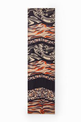 Sjaal met dierenpatch - BROWN - U