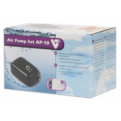 VT Luchtpomp AP-10 Set - Incl. Luchtsteen & Slang - Hoge Luchtopbrengst voor Vijverbeluchting