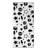 Mobiel BookCase Samsung Galaxy A22 5G Silver Punk