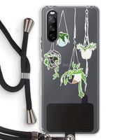 Hang In There: Sony Sony Xperia 10 III Transparant Hoesje met koord