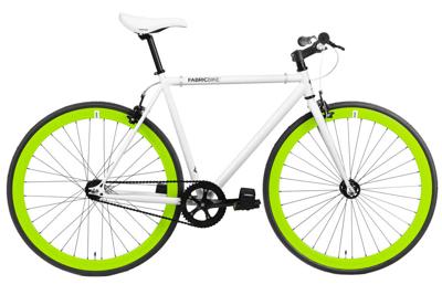 Fixie Fiets FabricBike White & Green Fixie Fiets FabricBike White & Green