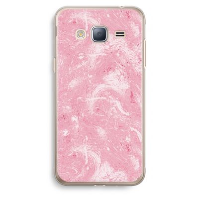 Abstract Painting Pink: Samsung Galaxy J3 (2016) Transparant Hoesje