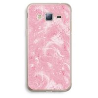 Abstract Painting Pink: Samsung Galaxy J3 (2016) Transparant Hoesje